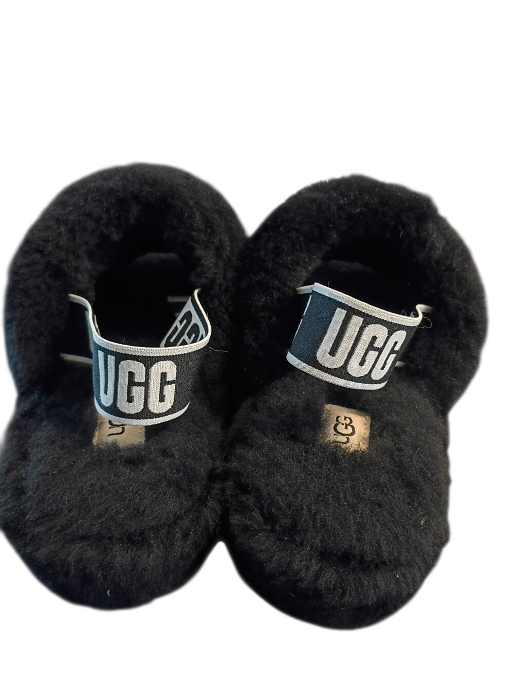 UGG Fluff Yeah Slides Black Size 9 - Picture 3 of 6